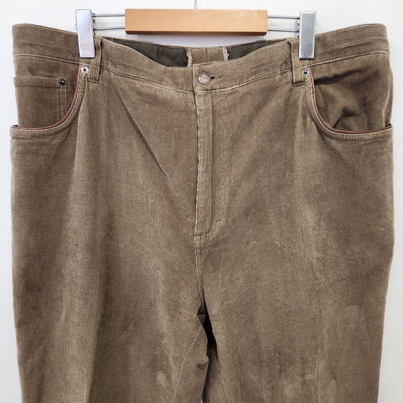 Vintage Orvis Pants Mens 42x31 (Fits 38x31) Brown Corduroy Signature Collection - Picture 3 of 13